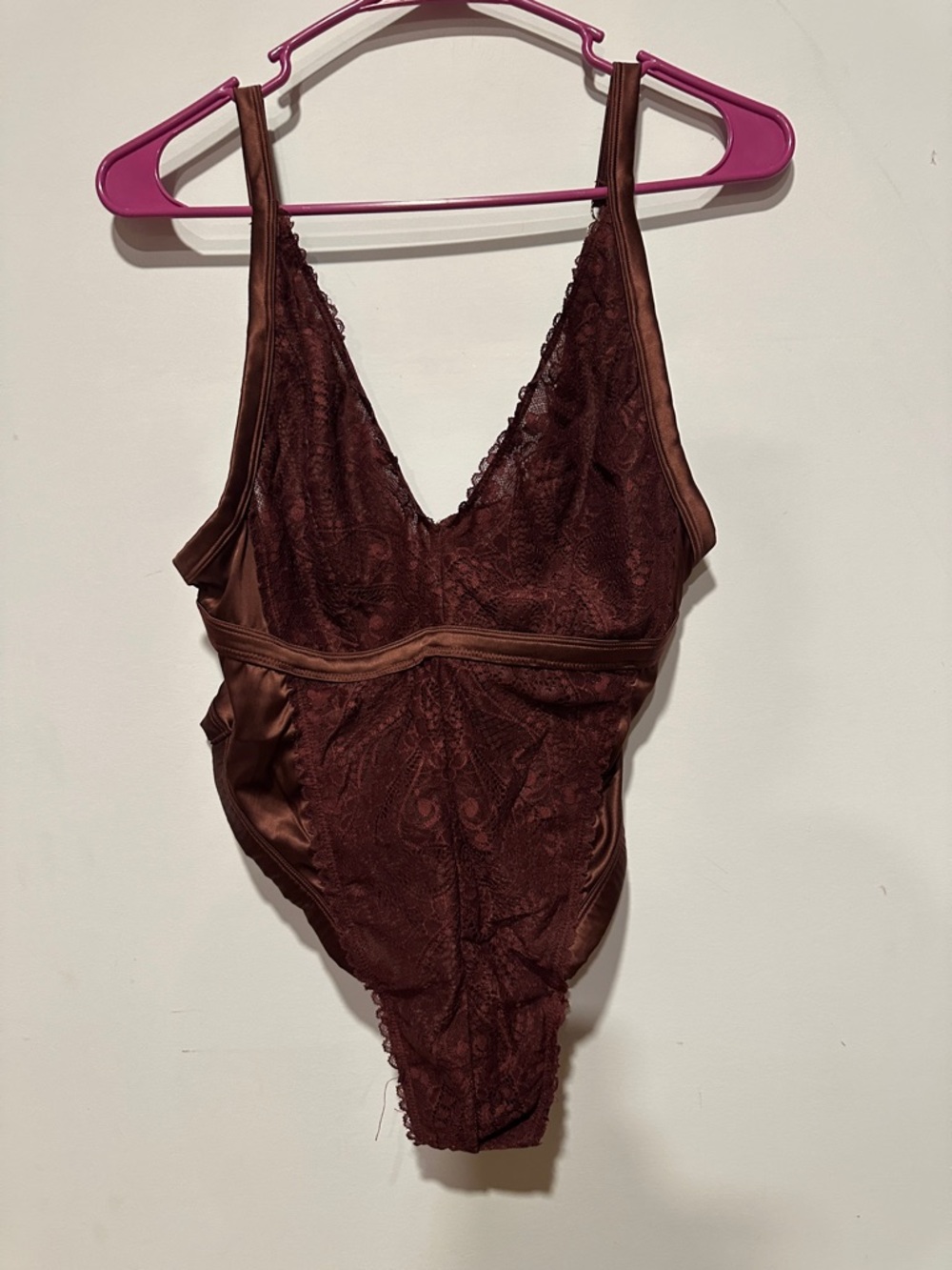 Lacey body suit.